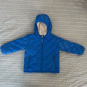 L.L. Bean kids/toddler Sherpa lined jacket, pants & matching Columbia XS mittens